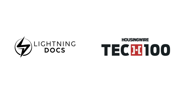 Lightning Docs named a 2025 HousingWire Tech100 winner