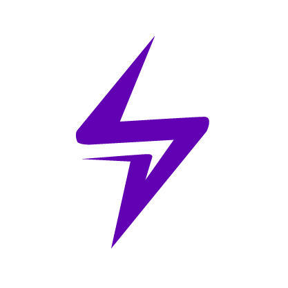 Purple Lightning Bolt