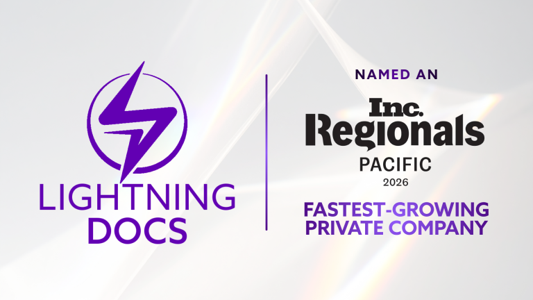 Inc. Names Lightning Docs a 2026 Fastest-Growing Private Company in the Pacific