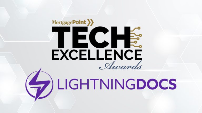 Lightning Docs Honored with 2026 MortgagePoint Tech Excellence Award